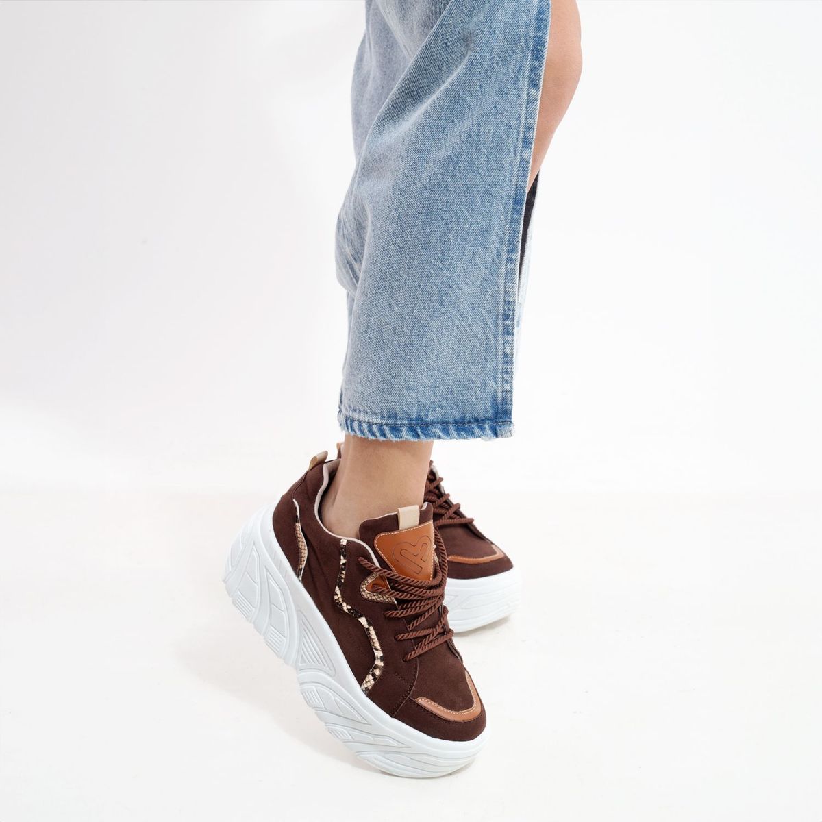 MAGDALENA SHOES - ZAPATILLAS CHUNKY MUJER CAMILA 840 MARRON