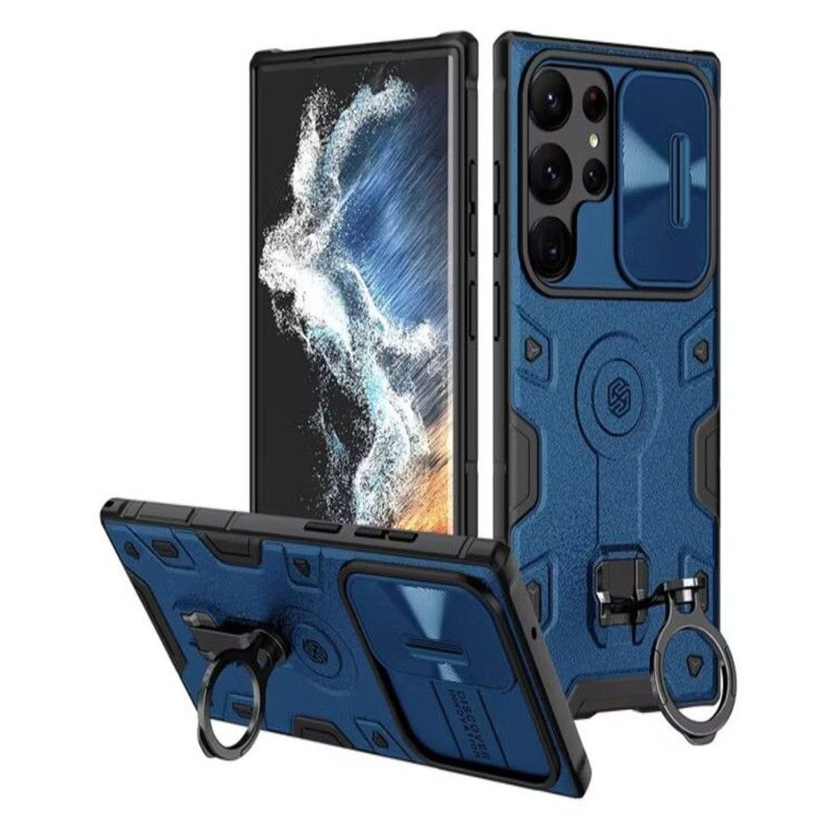 NILLKIN - Case Nillkin Armor Samsung Note 20 Ultra - Azul