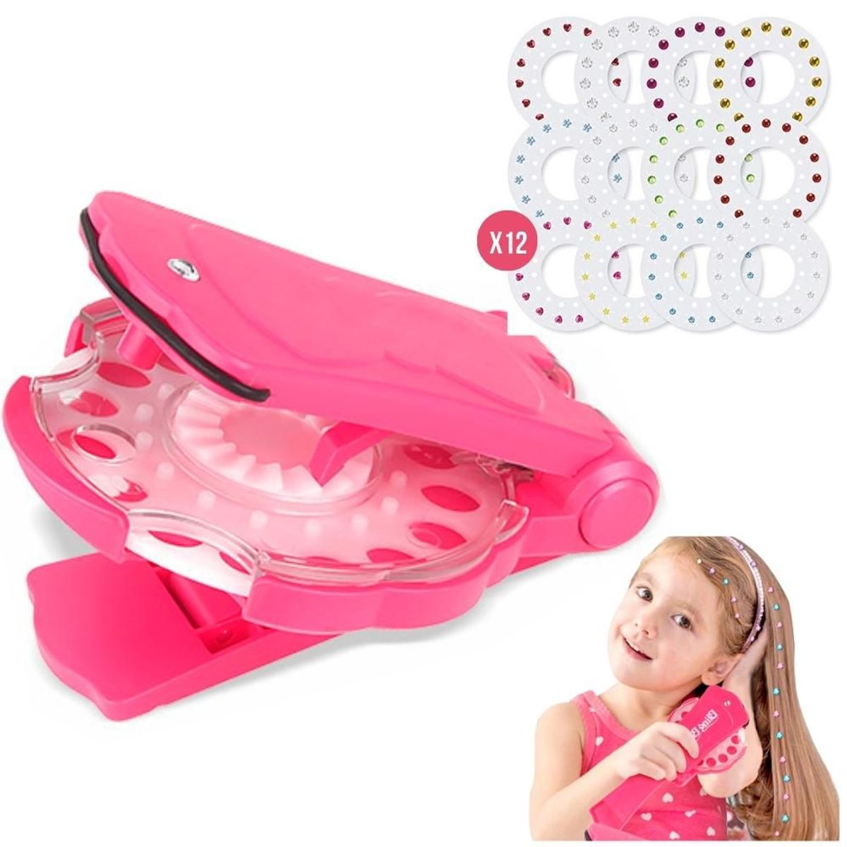 MINARI - Máquina de Gemas Diamantes de Cabello Niñas Bling Bling G12