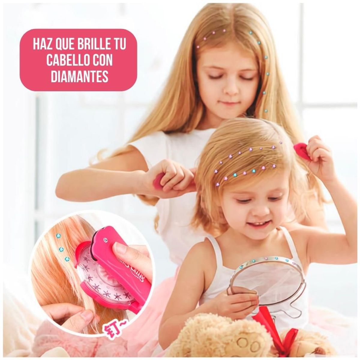 MINARI - Máquina de Gemas Diamantes de Cabello Niñas Bling Bling G12