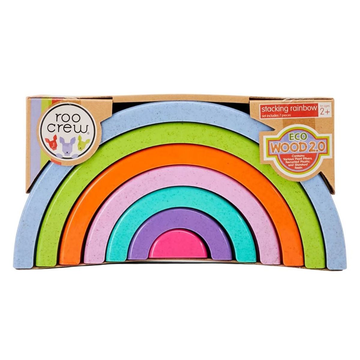 ROO CREW - Juguete Didactico Roo Crew - Arcoiris Apilable