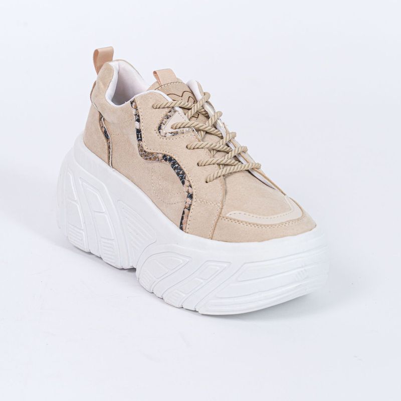 MAGDALENA SHOES - ZAPATILLAS CHUNKY MUJER CAMILA 840 BEIGE