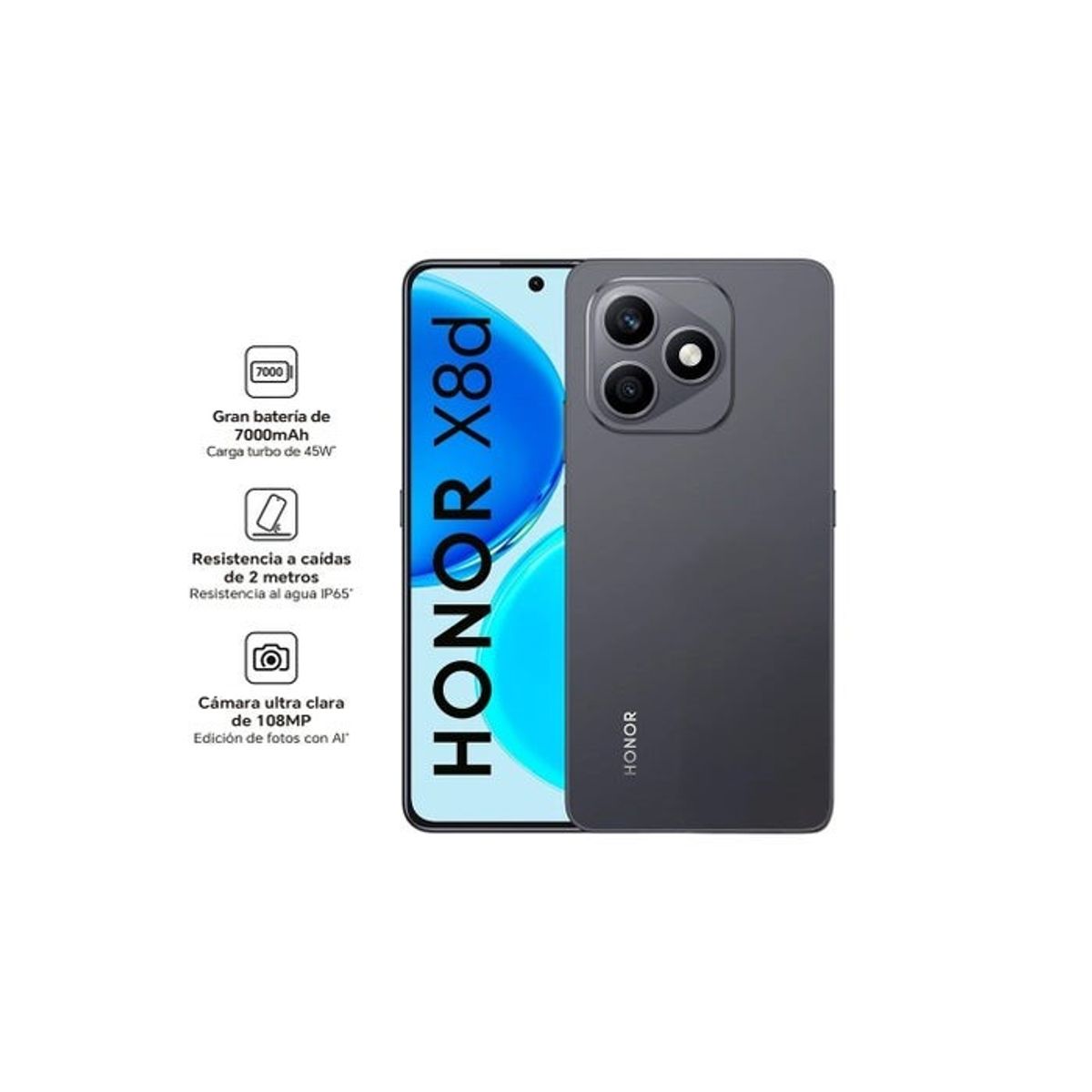 HONOR - NUEVO HONOR X8D 8GBRAM 256GB -NUEVO NEGRO