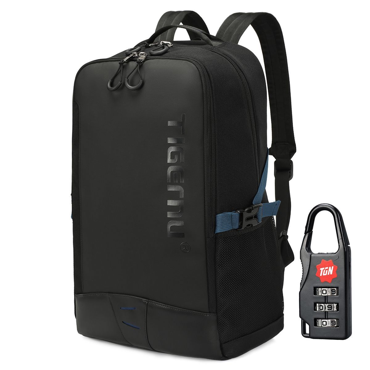 TIGERNU - Mochila Hombre Tigernu 9021 Antirrobo Viaje Laptop Negro