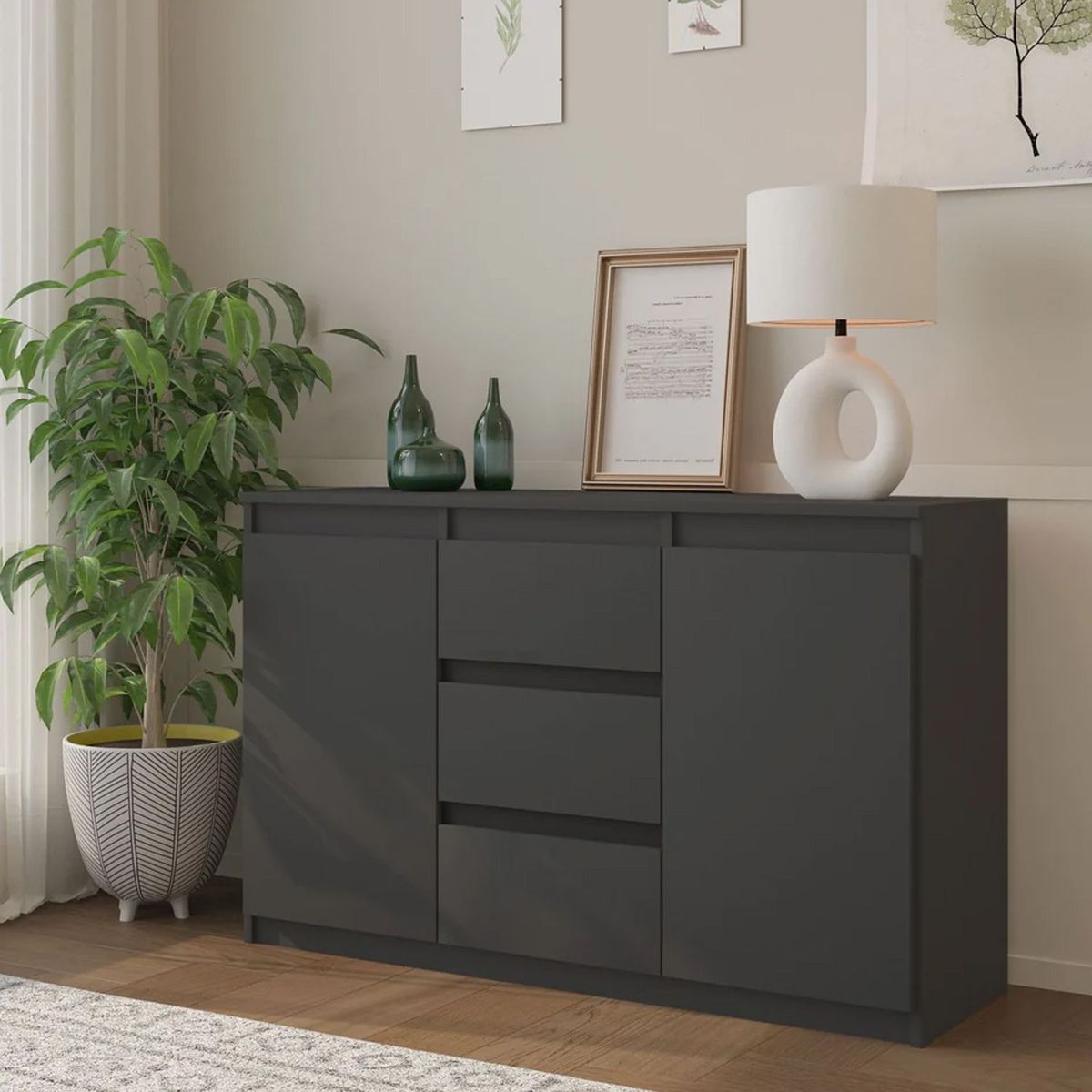 VENTITAS HOME - Aparador Mesa de Tv 65” Heli Ventitas Home Negro