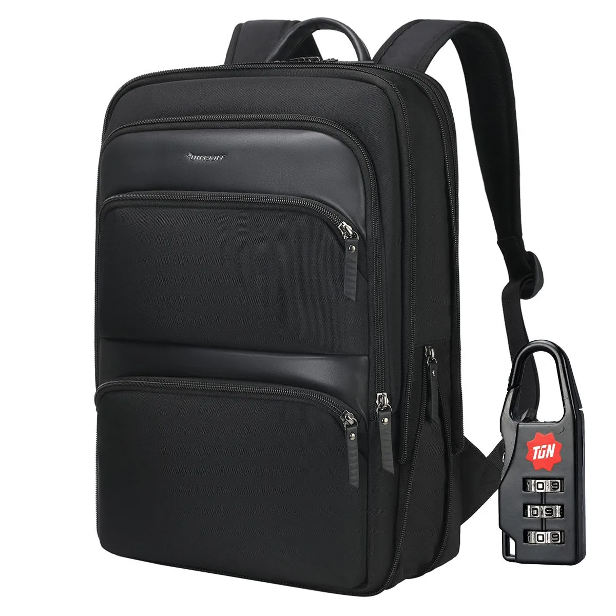 TIGERNU - Mochila Hombre Tigernu 9121 Expandible Antirrobo Viaje Laptop Negro