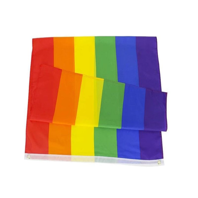 GENERICO - Bandera del arco iris 90cm X 150cm Calidad A1