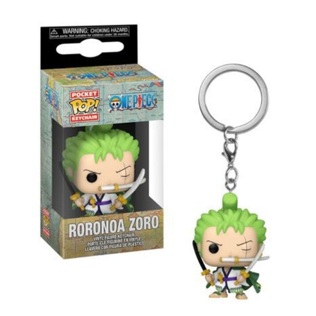 FUNKO - Funko Pop! Pocket Keychain - Anime: One Piece - Roronoa Zoro