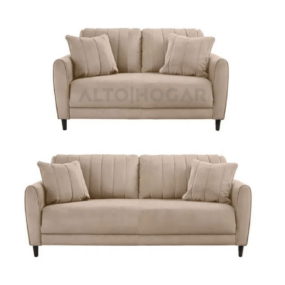 ALTO HOGAR - Juego de Sala 3 2 Venecia Beige