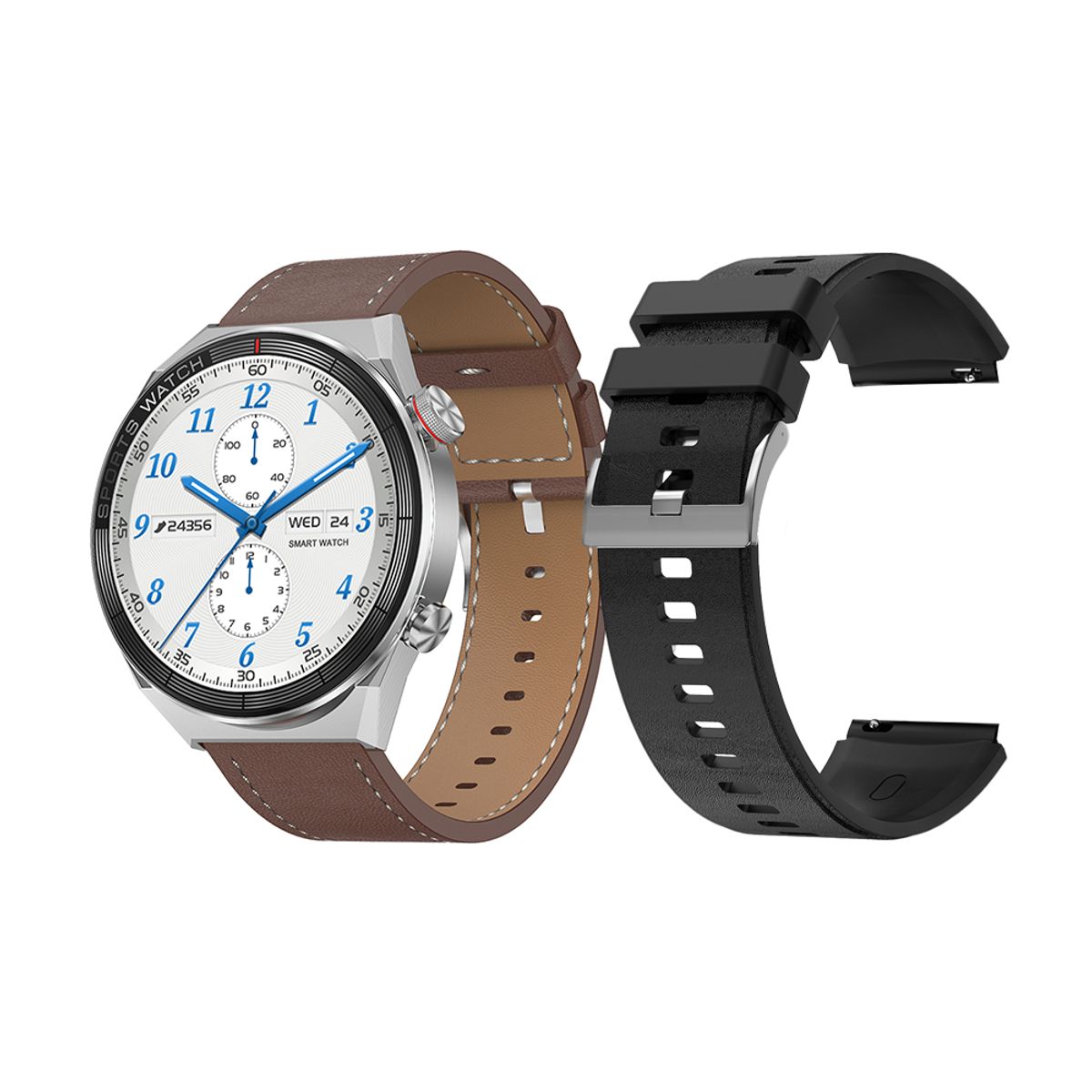 OEM - Smartwatch DT3 Mate Doble correa Negro  + Audifono