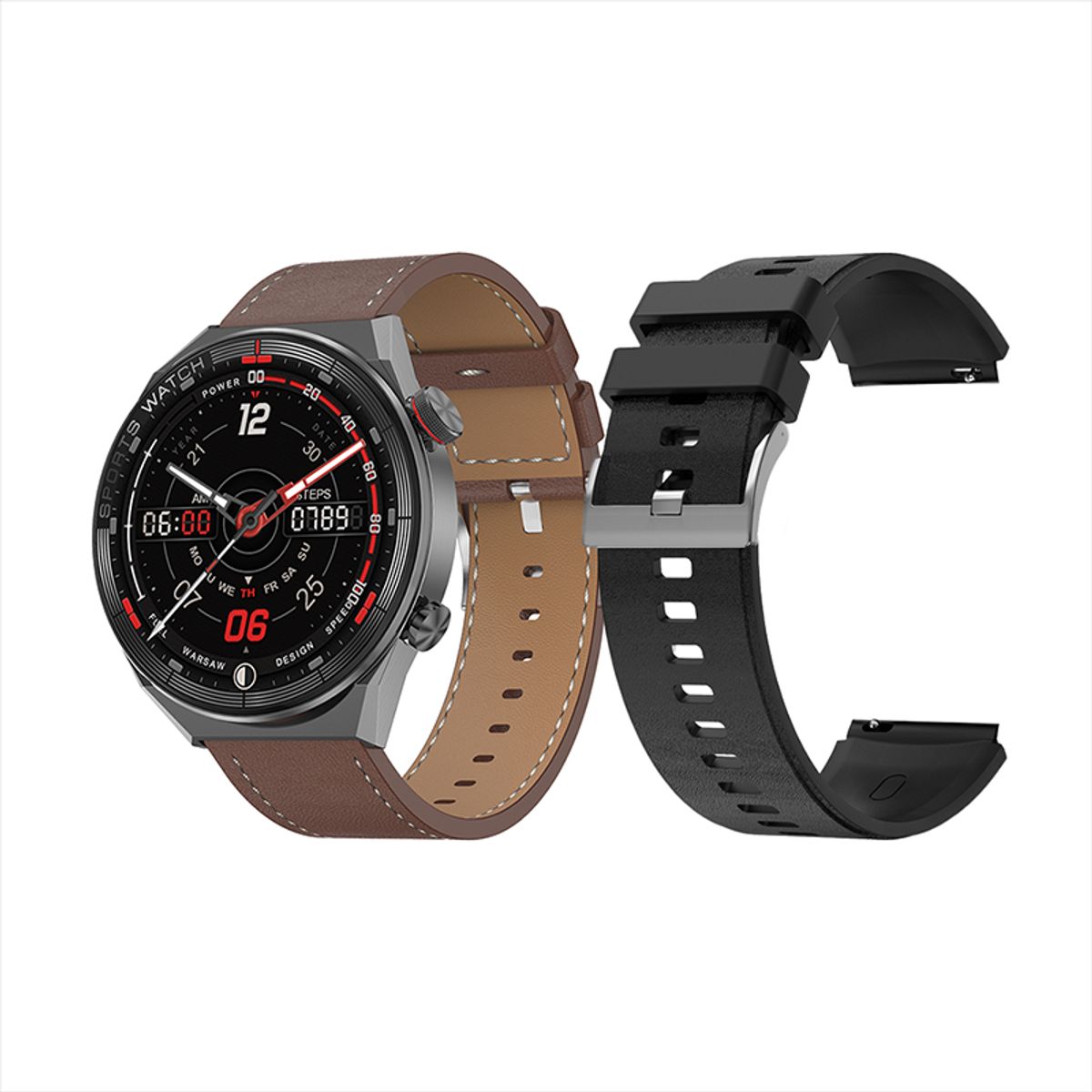 OEM - Smartwatch DT3 Mate Doble correa Negro  + Audifono