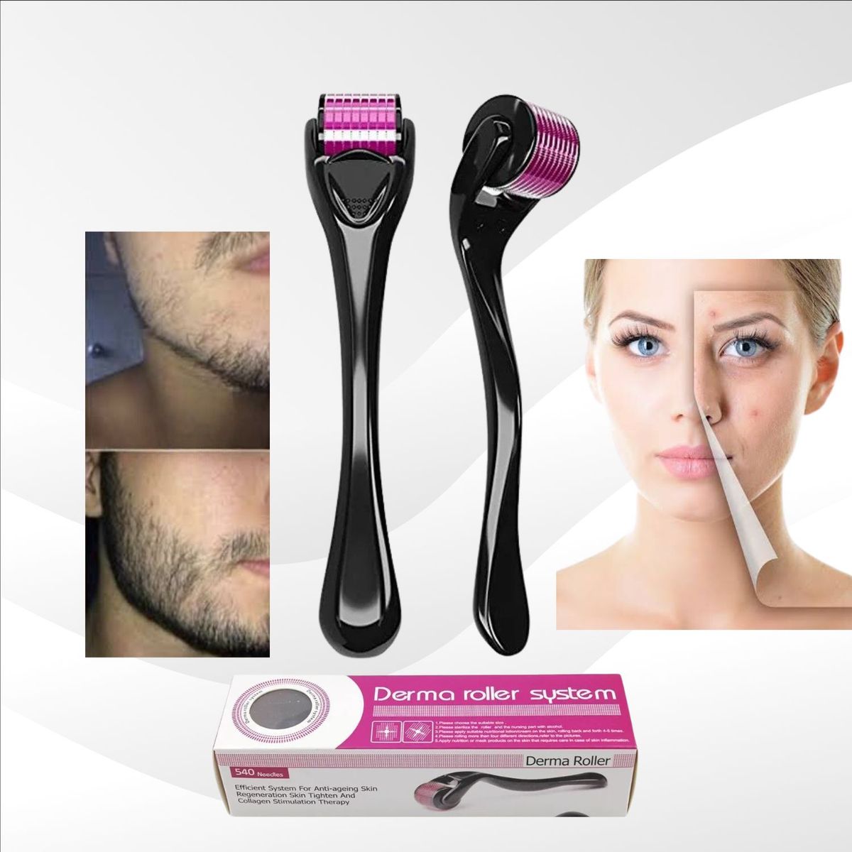 ROHS - Derma Roller Rodillo para la piel Barba y cabello 05mm