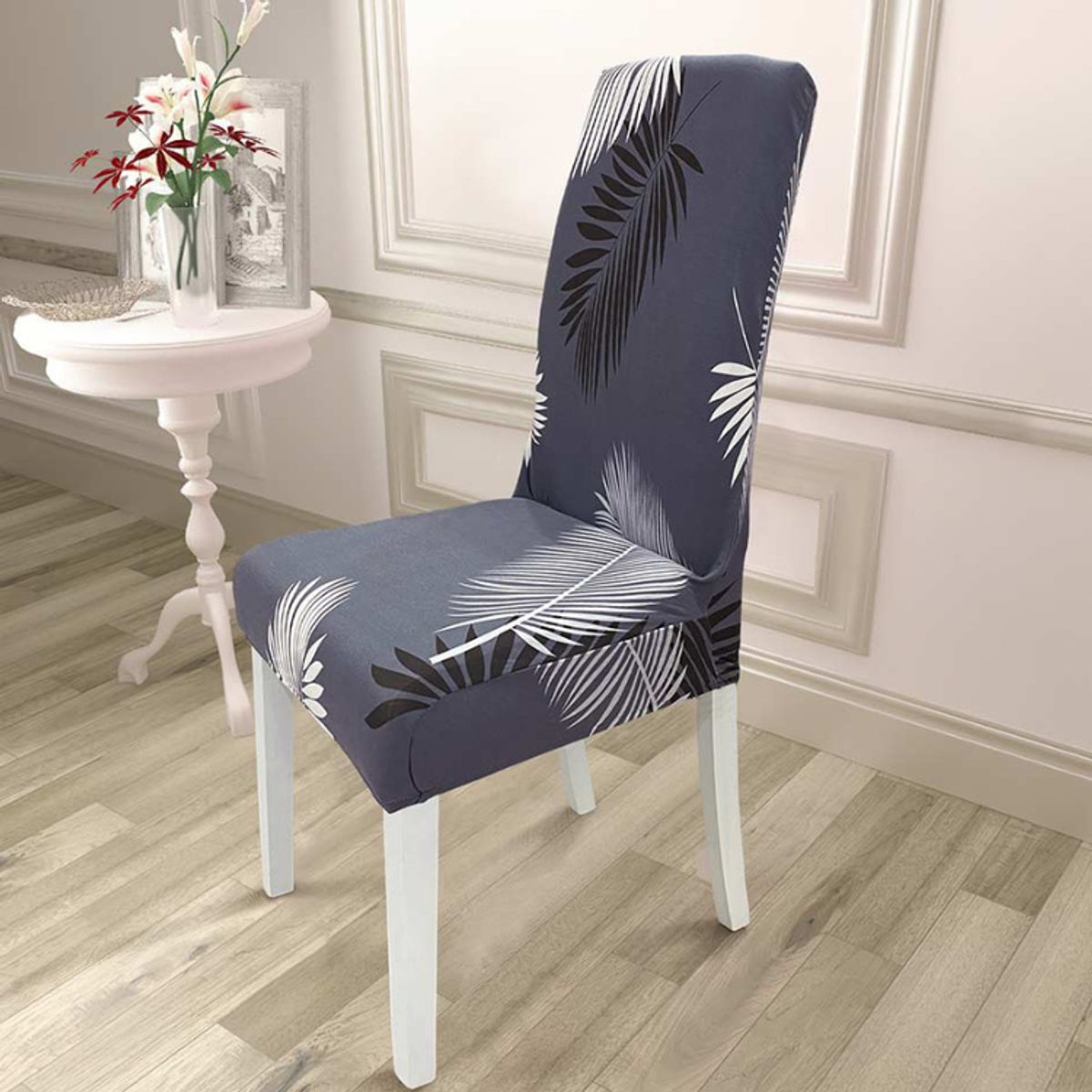 SALA FABULOSA - Funda de silla 8 piezas lycra estampado Pluma encantada Sala fabulosa