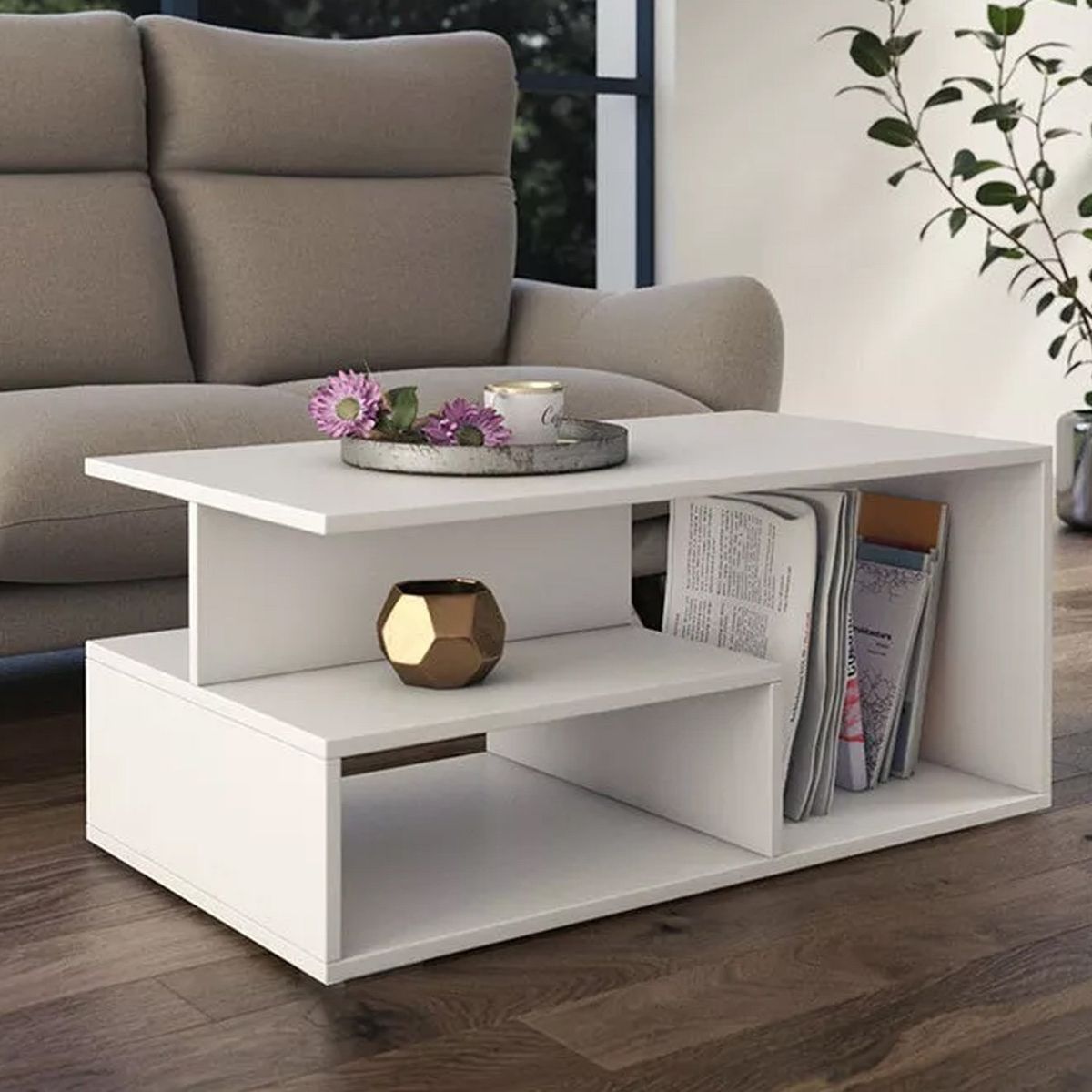 VENTITAS HOME - Mesa de Centro Fanke Ventitas Home Blanco