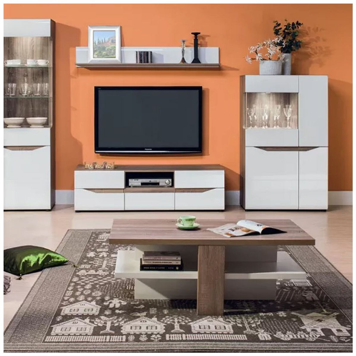 VENTITAS HOME - Mesa de Centro Minimalista Julieta Ventitas Home Duna y Blanco