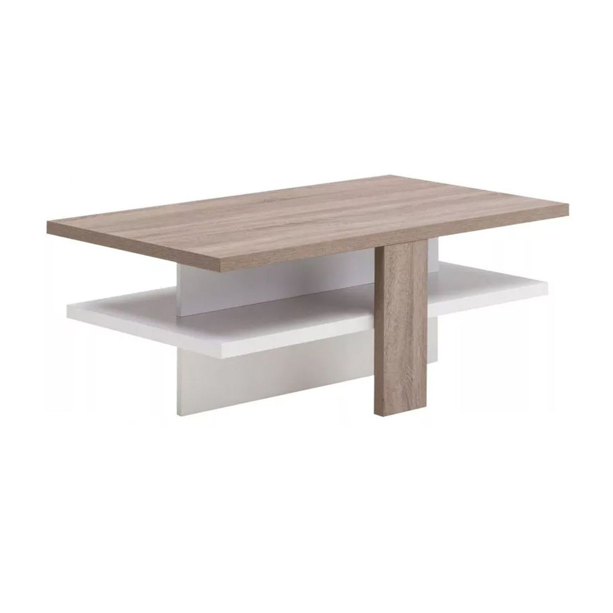VENTITAS HOME - Mesa de Centro Minimalista Julieta Ventitas Home Duna y Blanco