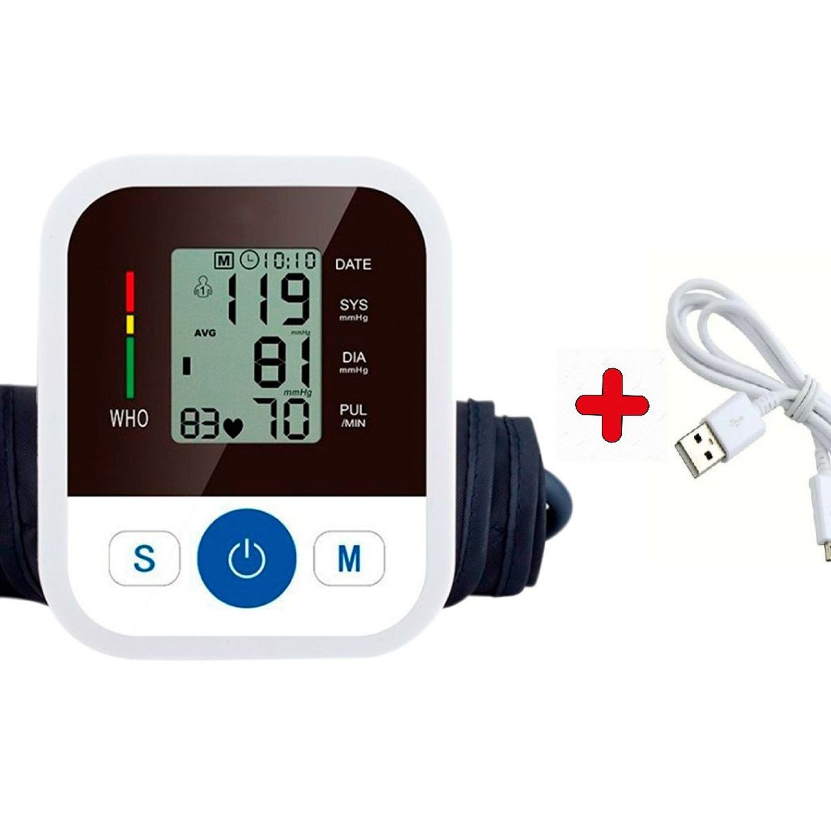 GENERICO - TENSIOMETRO INC CABLE USB CON FUNCION DE VOZ