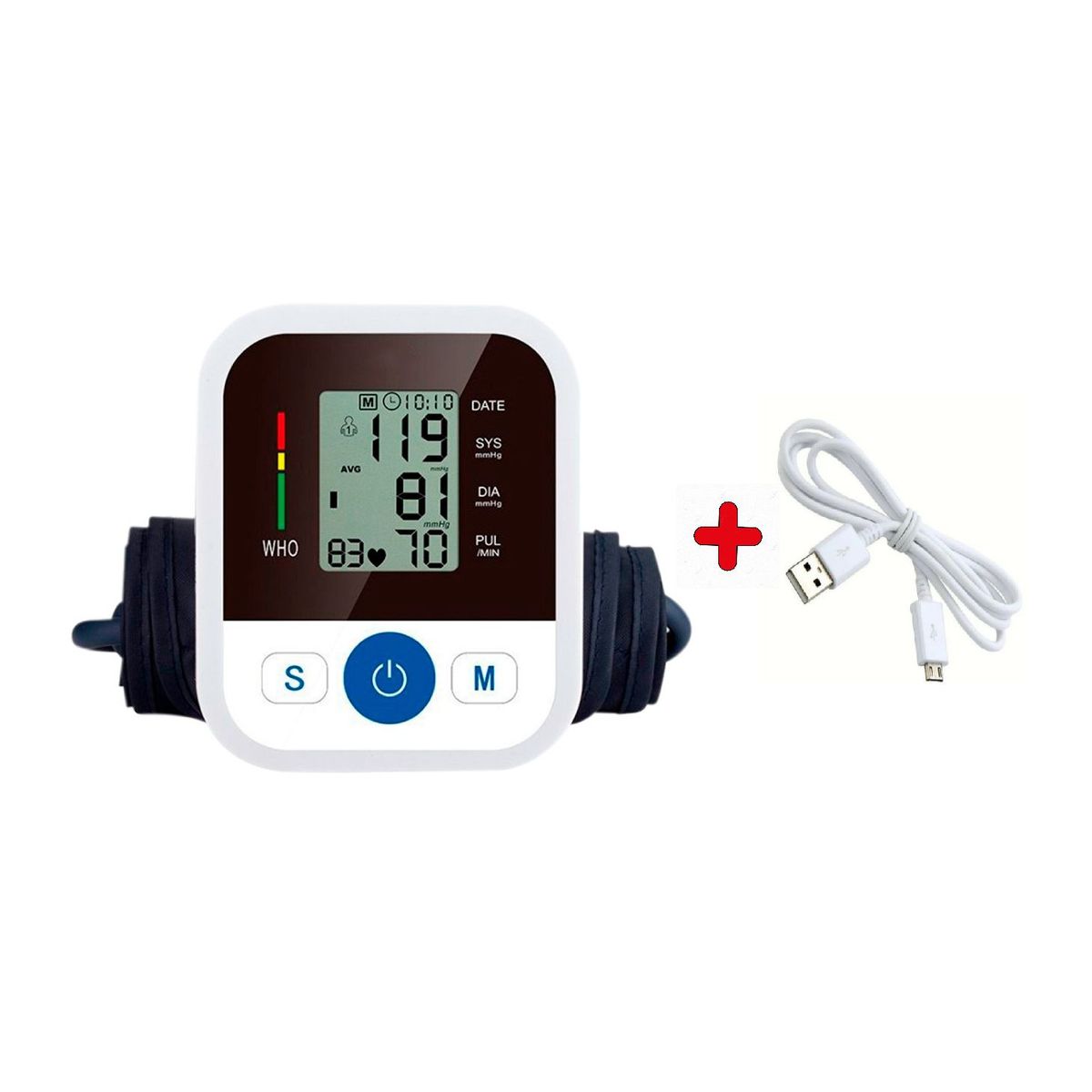 GENERICO - TENSIOMETRO INC CABLE USB CON FUNCION DE VOZ