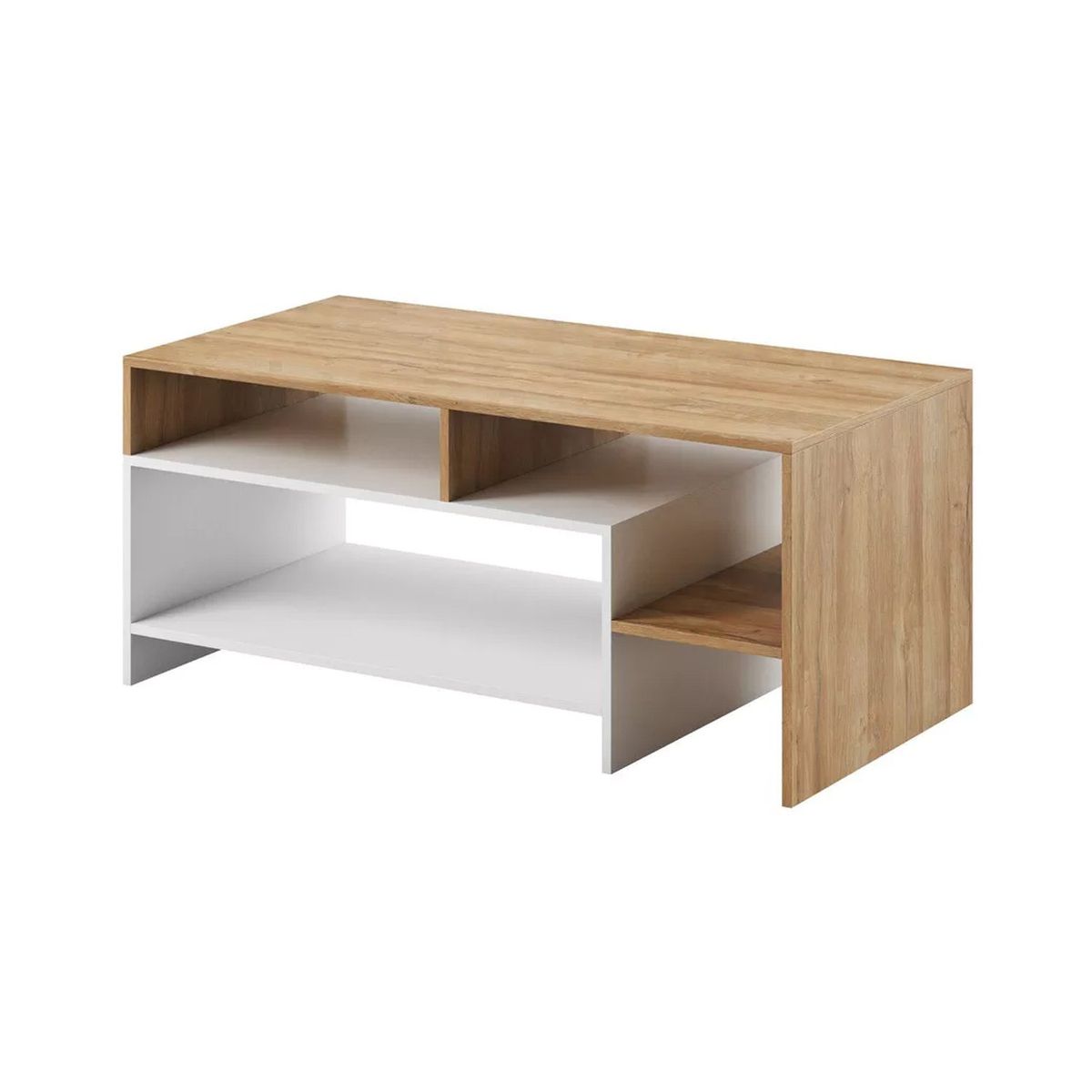 VENTITAS HOME - Mesa de Centro Nórdica Kina Ventitas Home Duna y Blanco