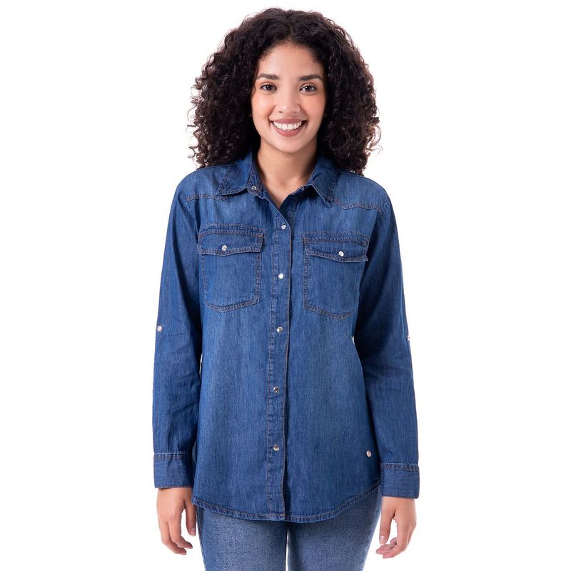 SQUEEZE - Blusas Moda Denim Mujer Taussy.