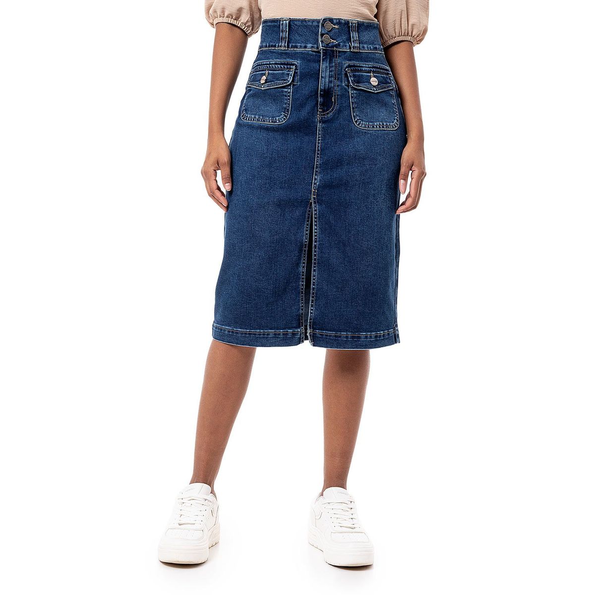 PIONIER - Pantalon Cargo Drill Stretch Mujer Ioana