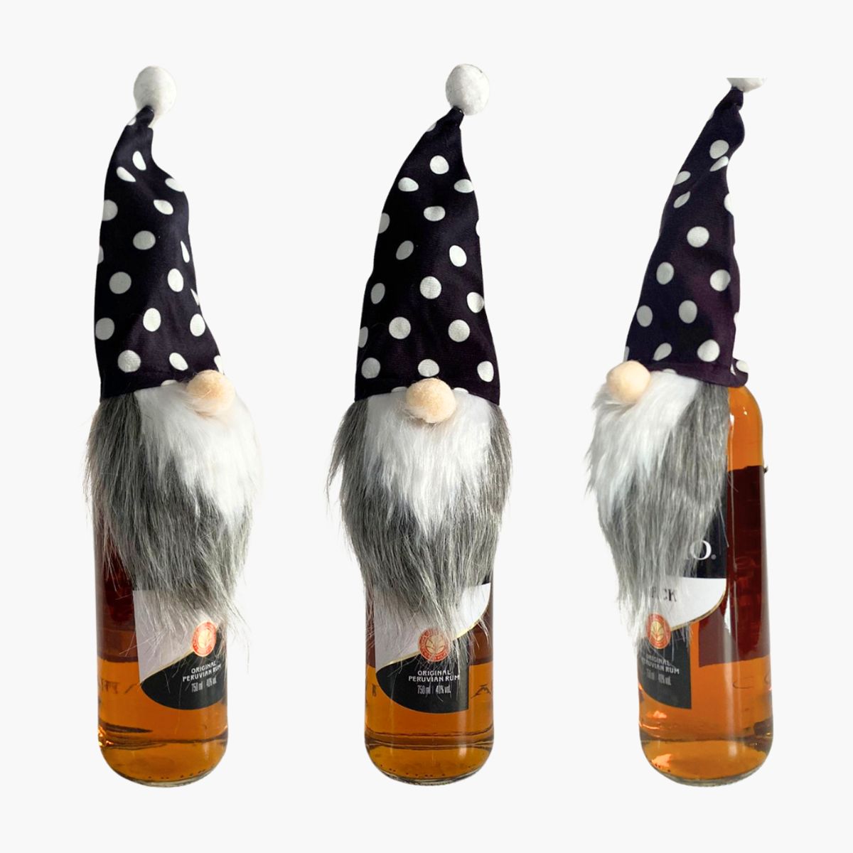 KAST PE - Pack x3 und - Porta Vino Navideño - Diseño de Duende