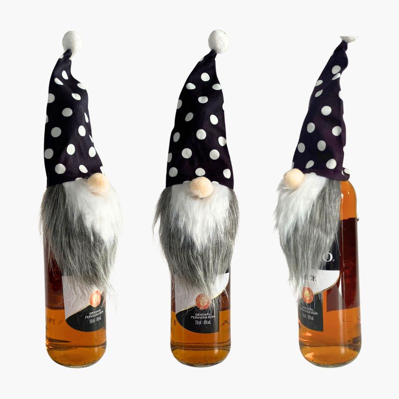 KAST PE - Pack x3 und - Porta Vino Navideño - Diseño de Duende
