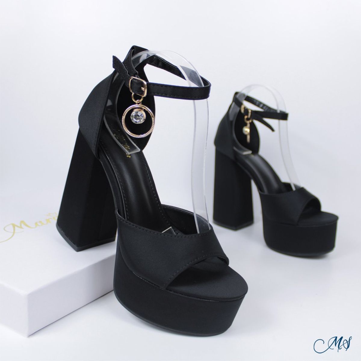 MARGLO SHOES - Sandalias Altas Mujer Negro M41