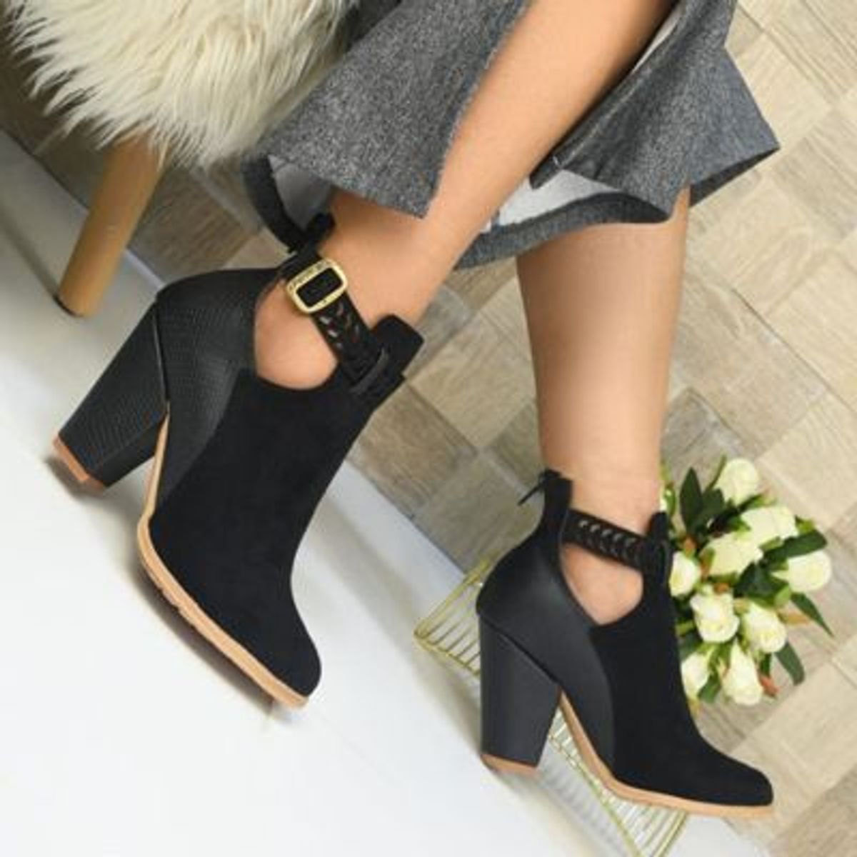 GENERICO - 2029L-85 Botas Mujer Yomar Priscilla Greco Negro