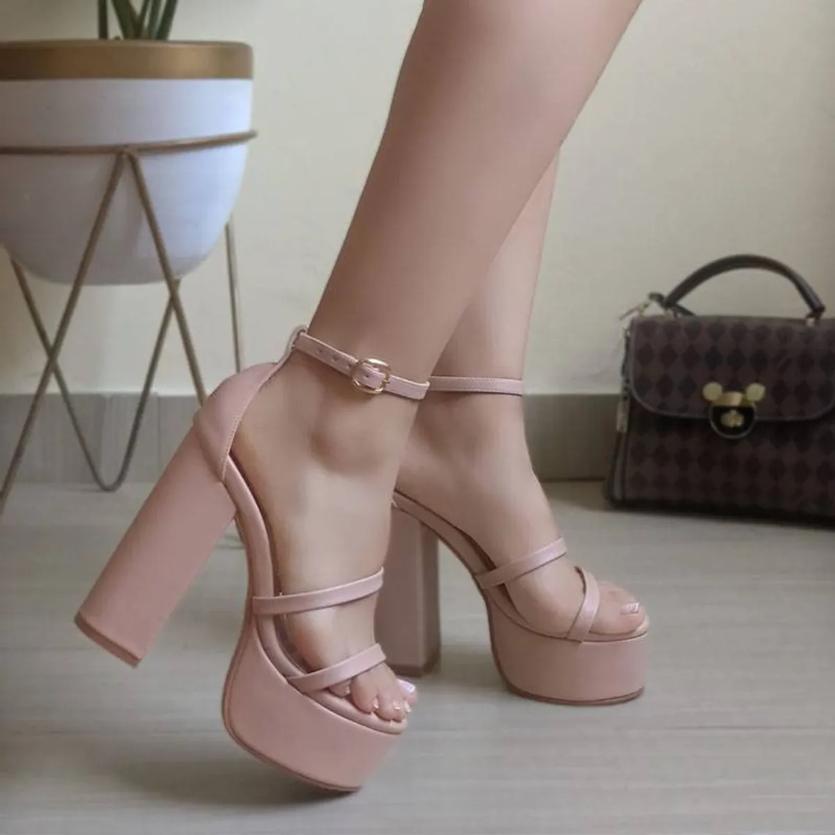 GENERICO - 2086L-75 Sandalia Para Dama Sofia Gala Beige