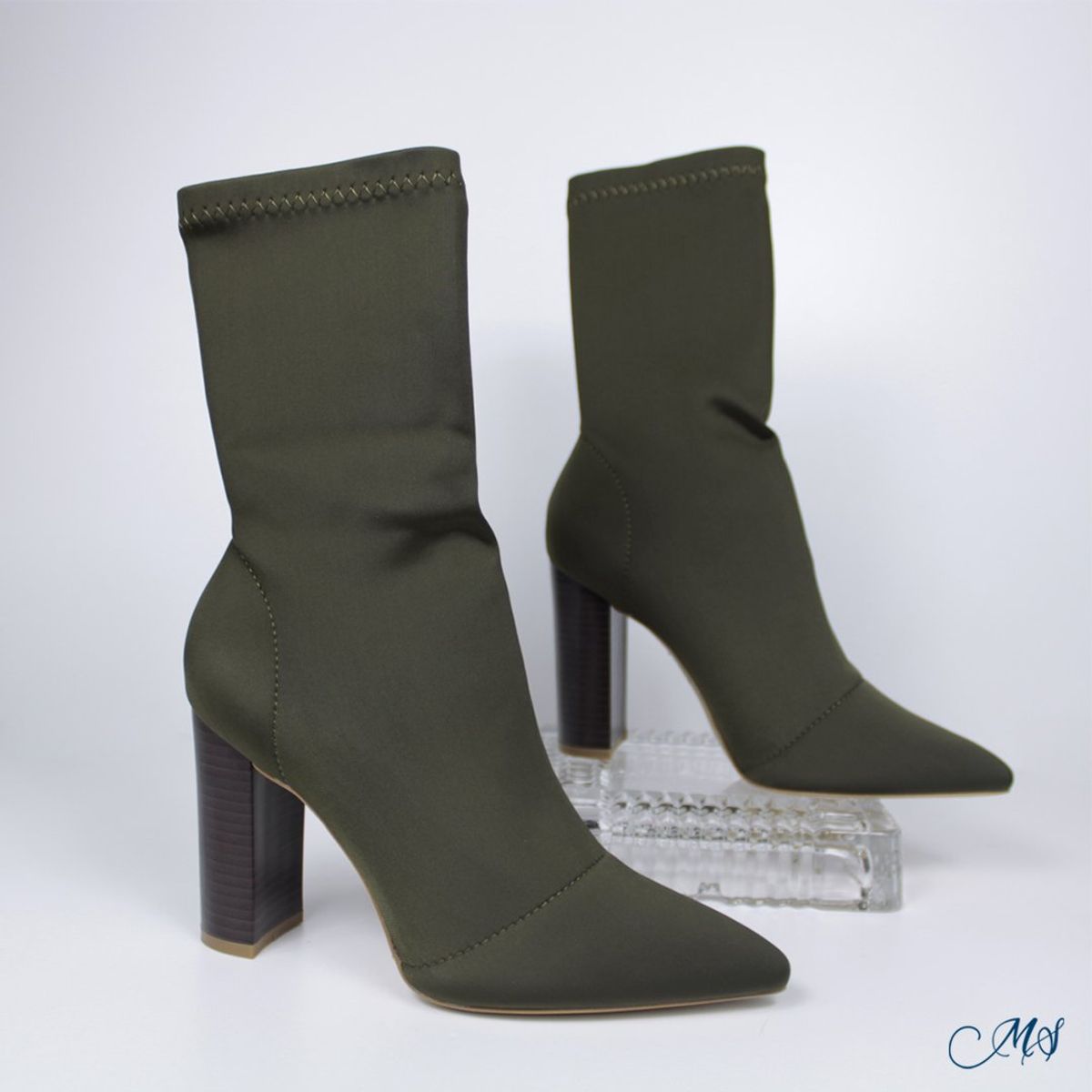 MARGLO SHOES - Botines Cortas Licra Verde M45