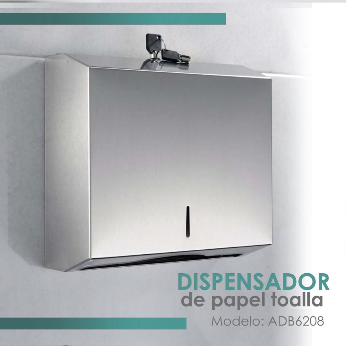 GENERICO - Dispensador de Acero para Papel Toalla