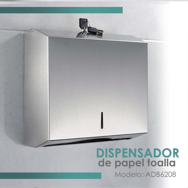 GENERICO - Dispensador de Acero para Papel Toalla
