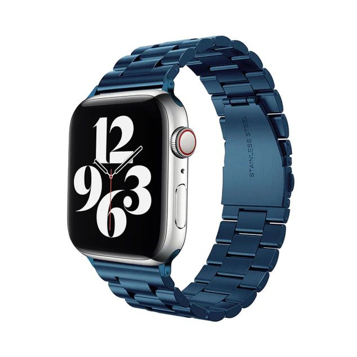 GENERICO - Correas Eslabones Applewatch-Azul-42-44-45mm