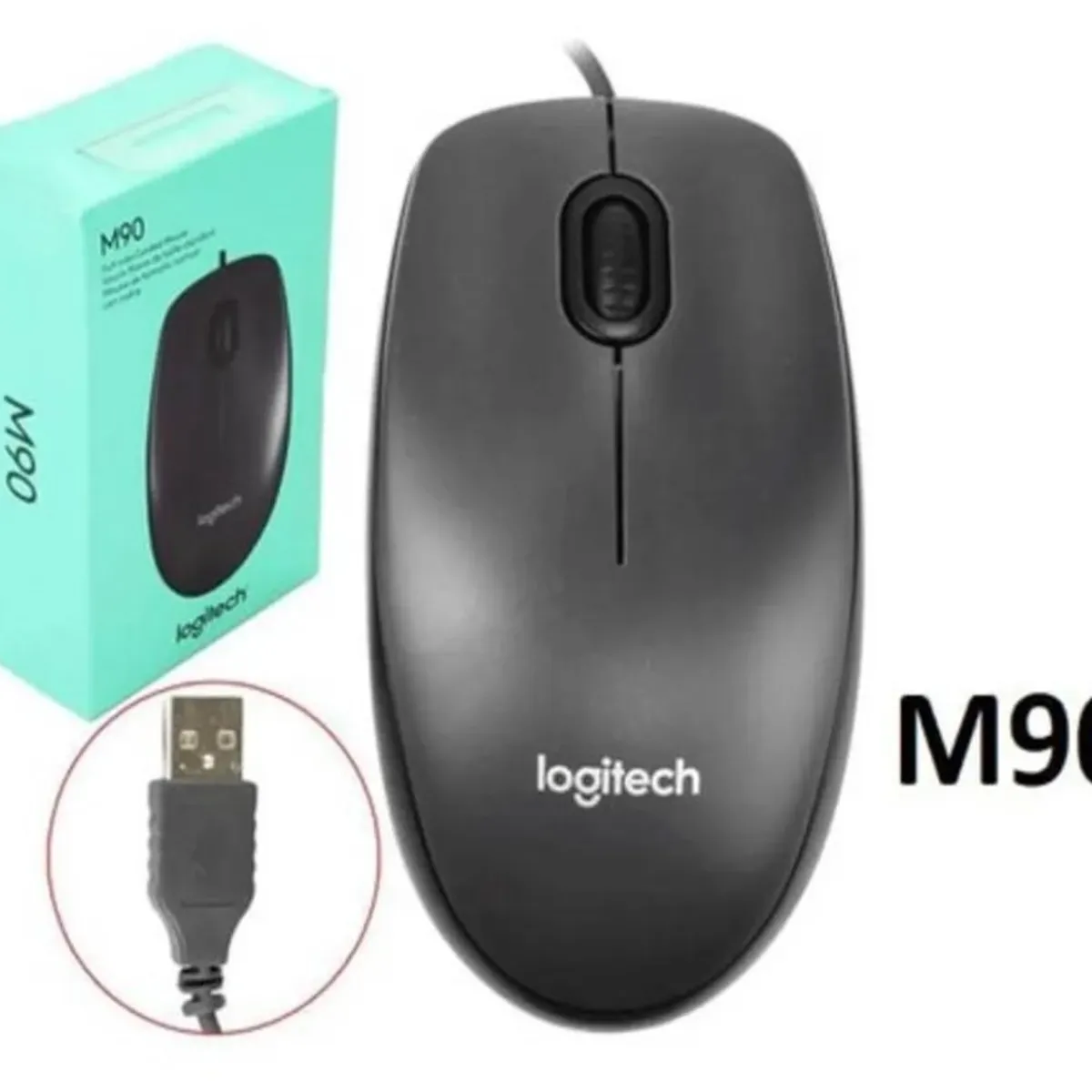 LOGITECH - Mouse Logitech M90 USB Black