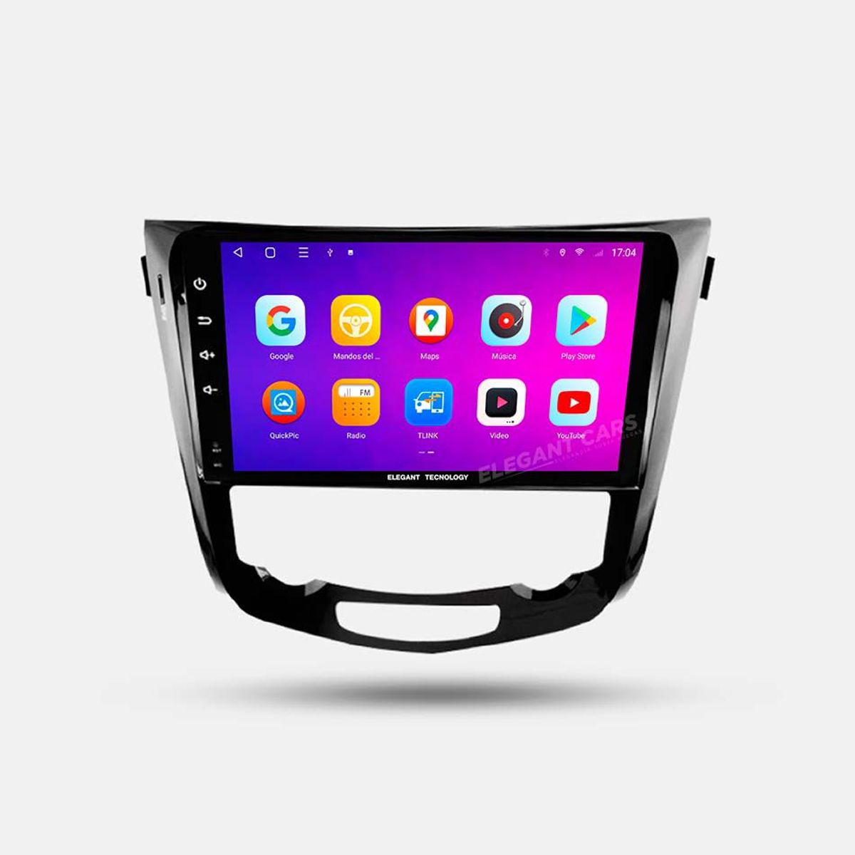 GENERICO - Autoradio Android Elegant Tecnology Nissan Xtrail Qashqai 2014-2019  4-64Gb 4+64GB 8 Nucleos +Chip
