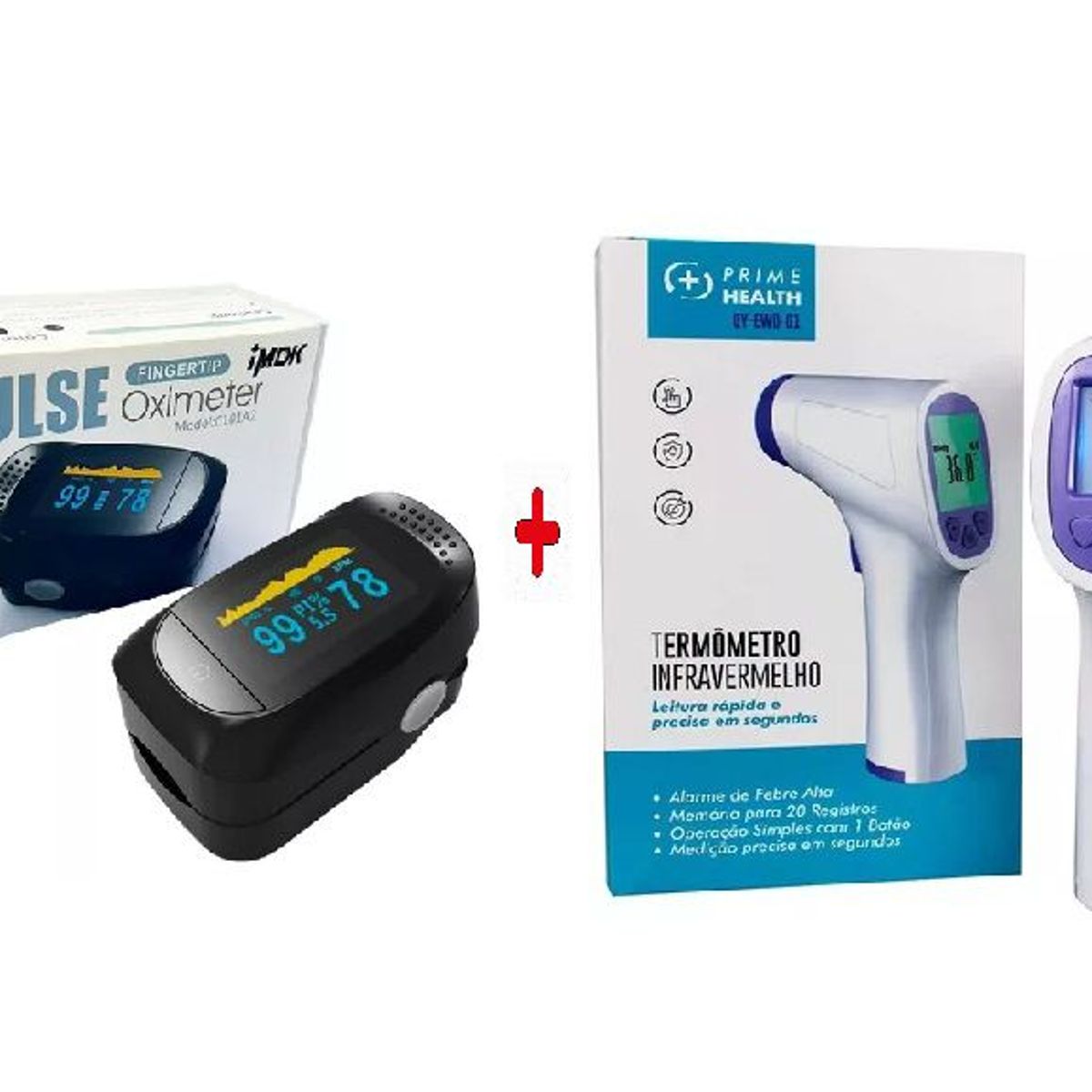 GENERICO - PACK OXIMETRO Y TERMOMETRO INFRARROJO