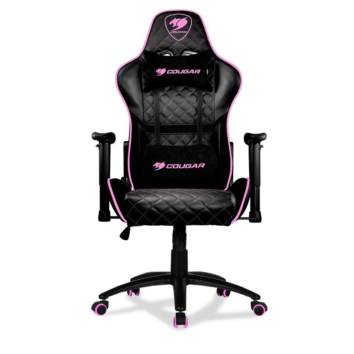 COUGAR - Silla Gamer Cougar Armor One Eva Negro Rosa cuero PVC 3MAOPNXB0002