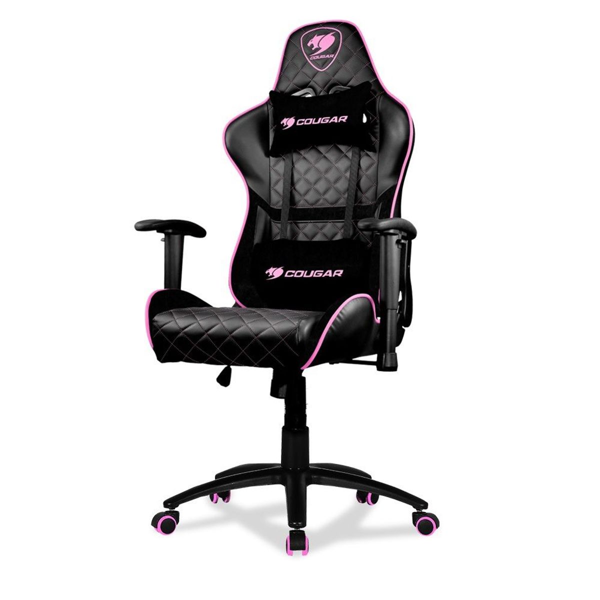 COUGAR - Silla Gamer Cougar Armor One Eva Negro Rosa cuero PVC 3MAOPNXB0002