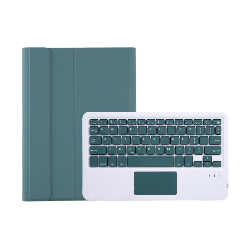 RENVMEXY - Teclado Bluetooth táctil para Samsung Tab S6 Lite P610 P615 verde