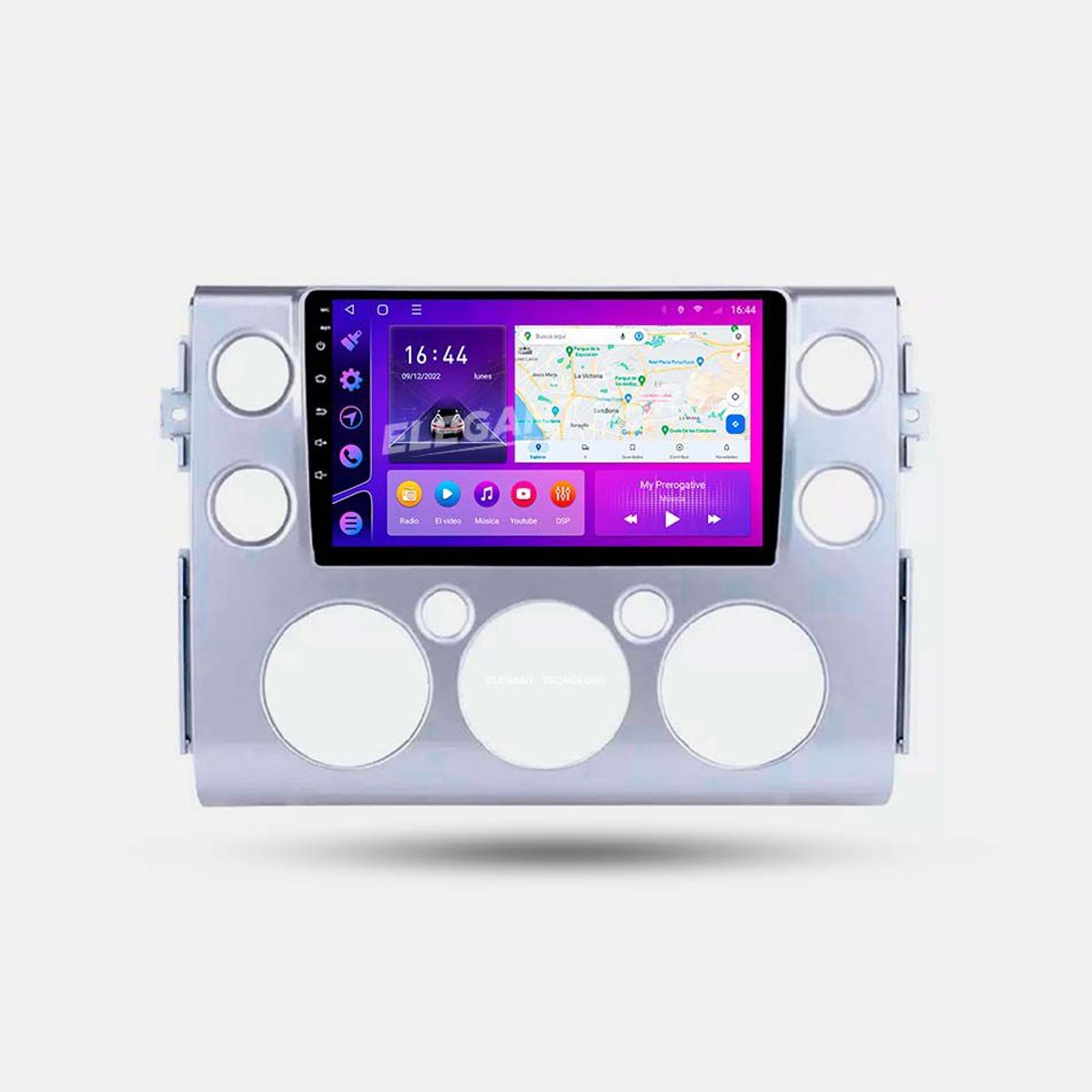 GENERICO - Autoradio Android Elegant Tecnology Toyota FJ Cruiser 2007-2019 4-64Gb 4+64GB 8 Nucleos +Chip