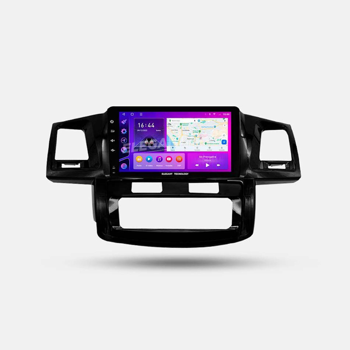 GENERICO - Autoradio Android Elegant Tecnology Toyota Fortuner 2004-2015 4-64Gb 4+64GB 8 Nucleos +Chip