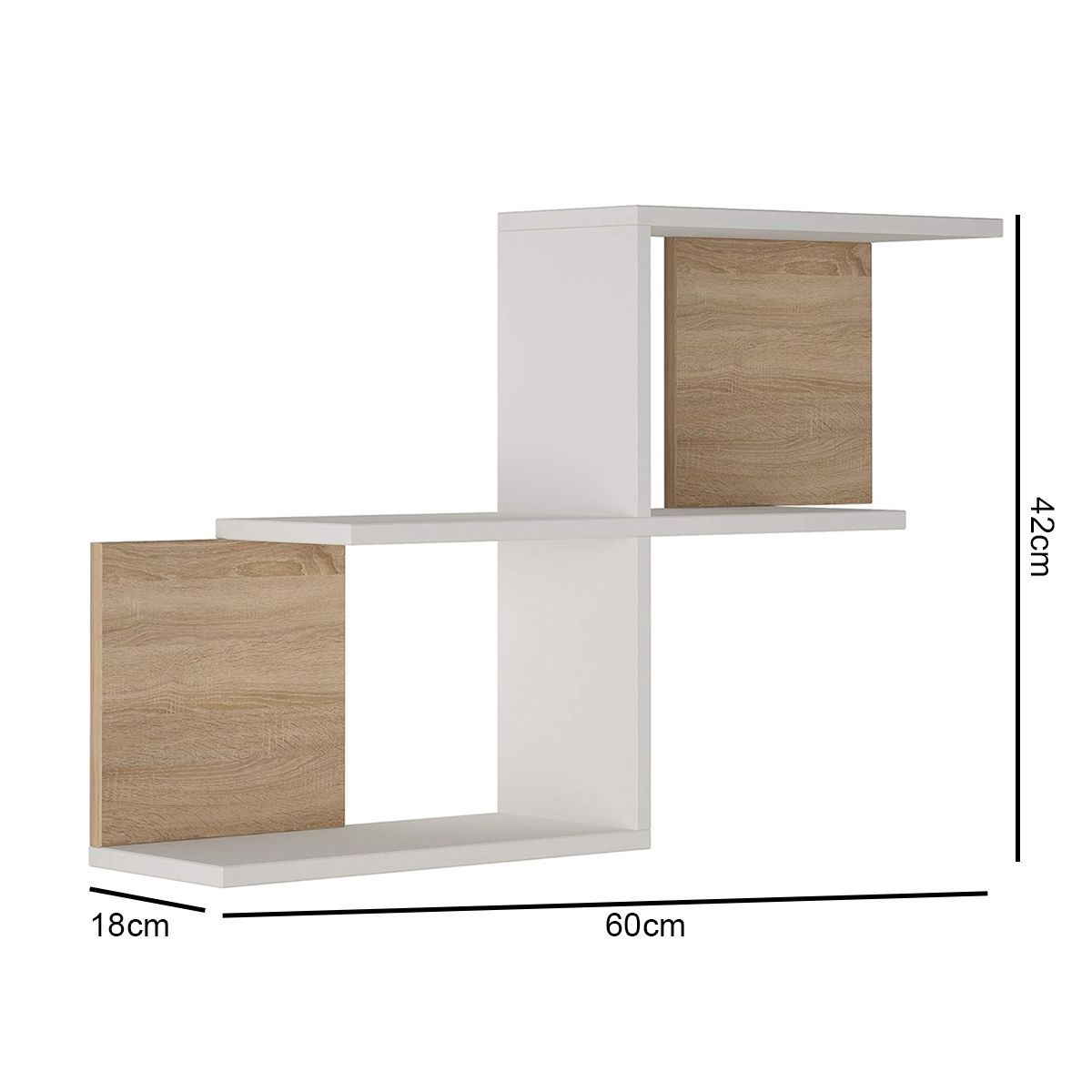 GENERICO - Repisa Estante Moderna Celina Bicolor