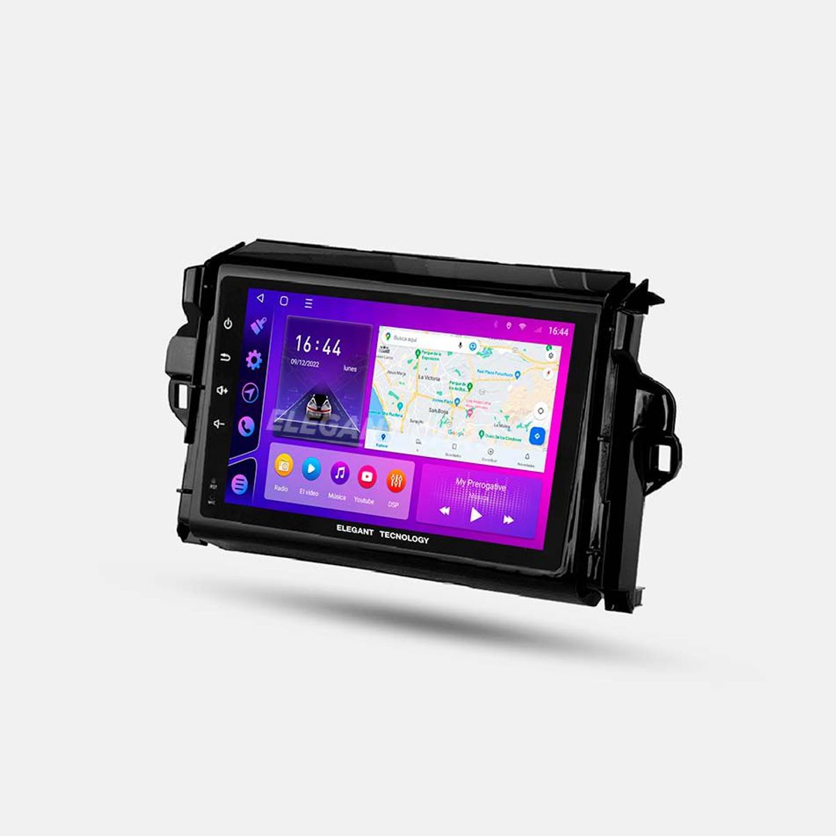 GENERICO - Autoradio Android Elegant Tecnology Toyota Fortuner 2016-2021 4-64Gb 4+64GB 8 Nucleos +Chip