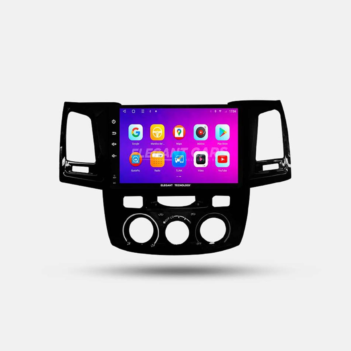 GENERICO - Autoradio Android Elegant Tecnology Toyota Hilux 2004-2015 4-64Gb 4+64GB 8 Nucleos +Chip