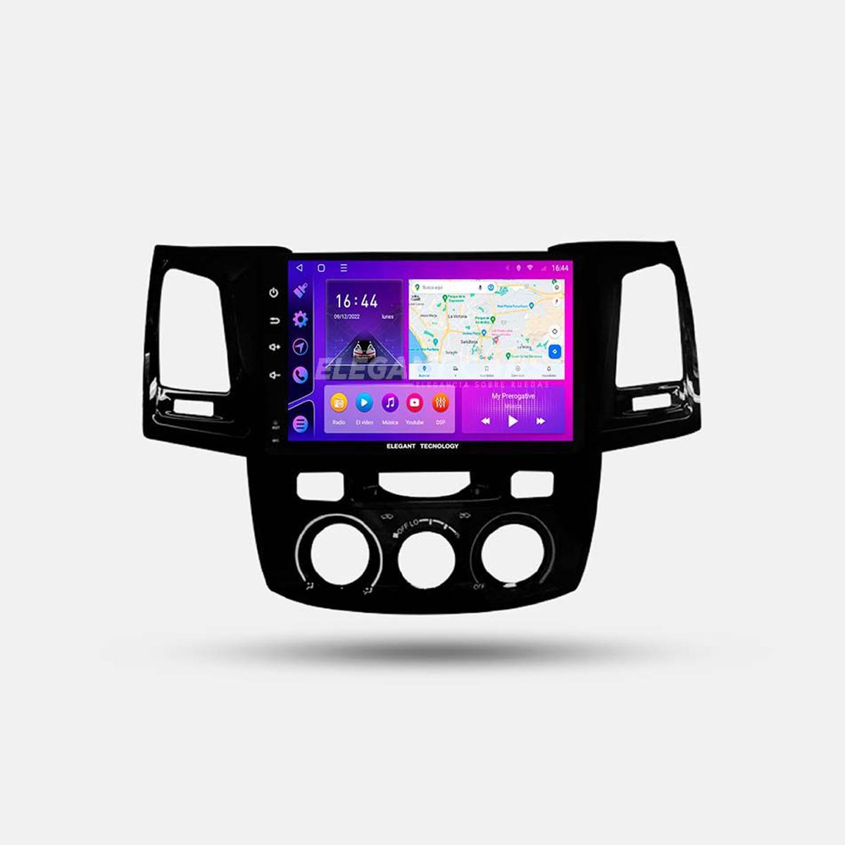 GENERICO - Autoradio Android Elegant Tecnology Toyota Hilux 2004-2015 4-64Gb 4+64GB 8 Nucleos +Chip