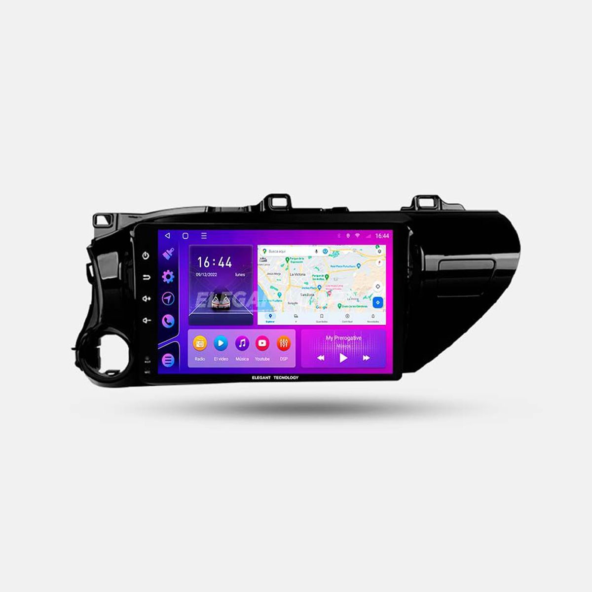 GENERICO - Autoradio Android Elegant Tecnology Toyota Hilux Revo 2016-2021 4-64Gb 4+64GB 8 Nucleos +Chip