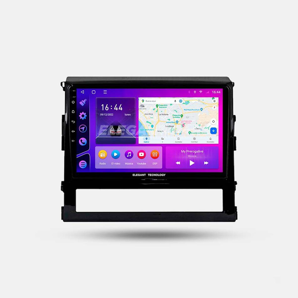 GENERICO - Autoradio Android Elegant Tecnology Toyota Land Cruiser 200 2015-2020 4-64Gb 4+64GB 8 Nucleos +Chip