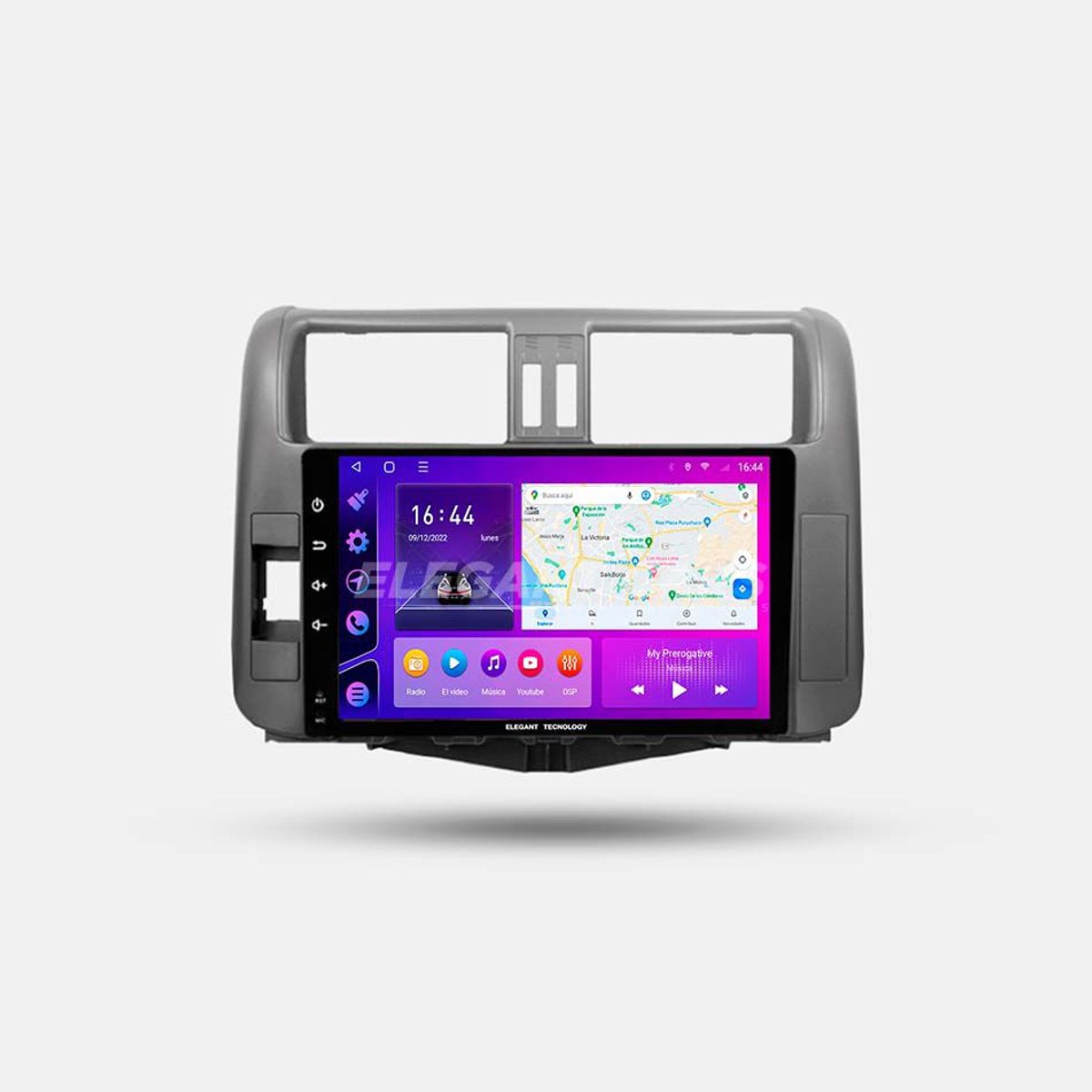 GENERICO - Autoradio Android Elegant Tecnology Toyota Land Cruiser Prado 2010-2014 4-64Gb 4+64GB 8 Nucleos +Chip