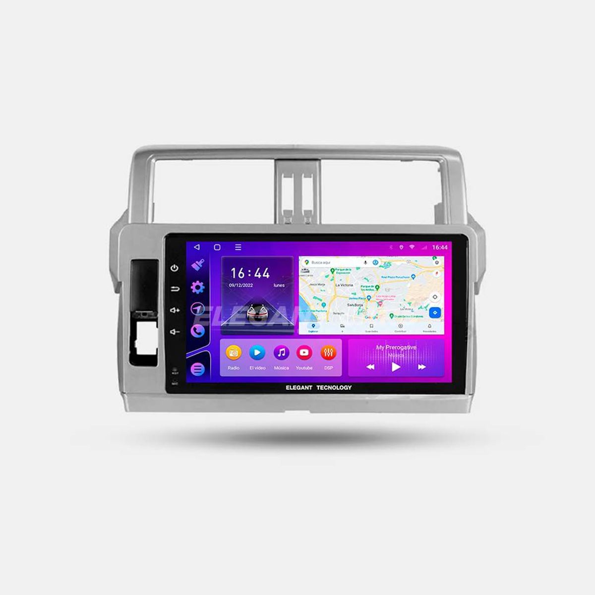 GENERICO - Autoradio Android Elegant Tecnology Toyota Land Cruiser Prado 2014-2018 4-64Gb 4+64GB 8 Nucleos +Chip